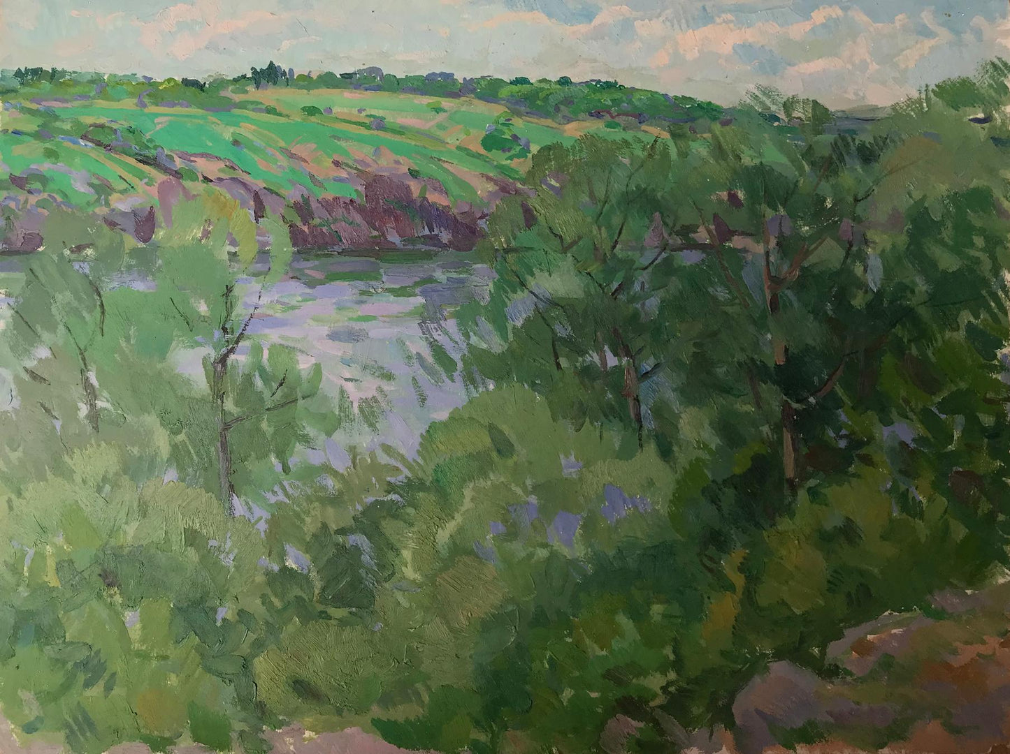 Oil painting Summer day Peter Dobrev