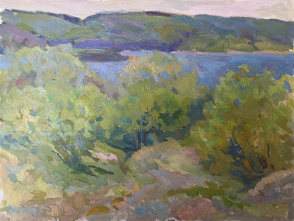 Oil painting Chernihiv forests Peter Dobrev