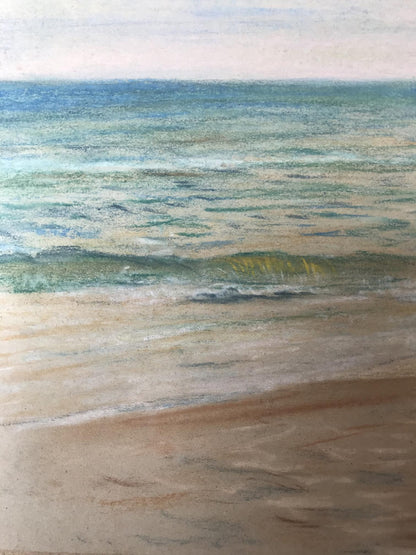 Pencils painting Seascape Wihyrovskii Victor