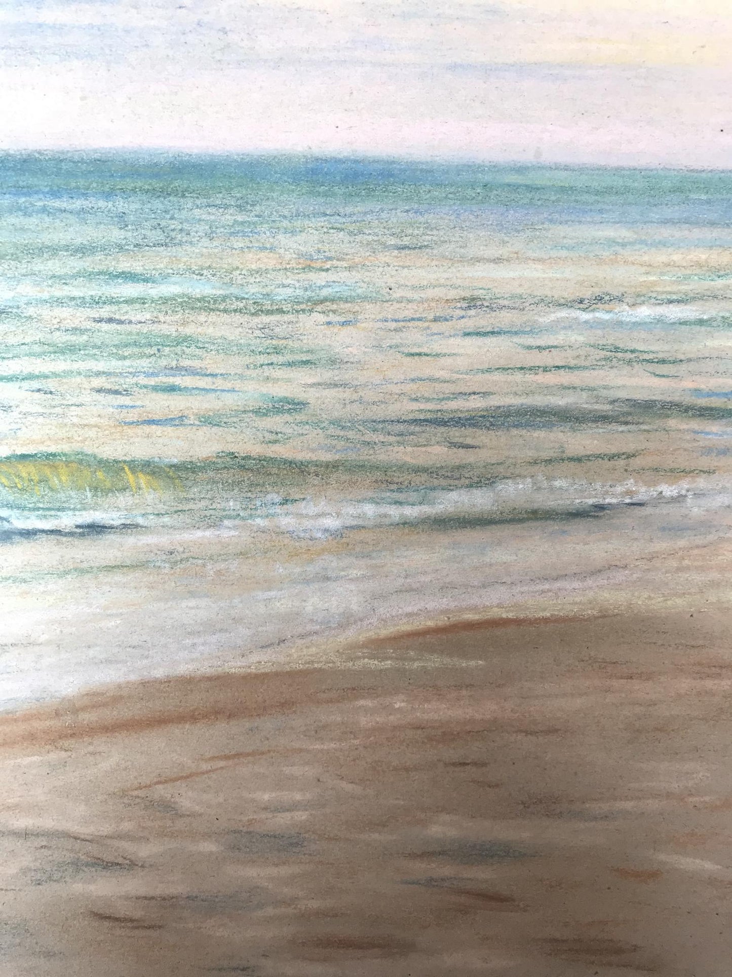 Pencils painting Seascape Wihyrovskii Victor