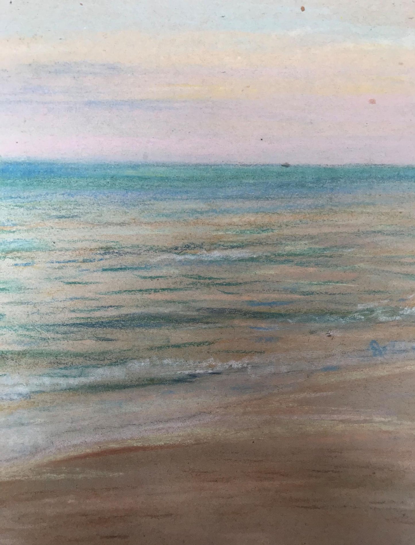 Pencils painting Seascape Wihyrovskii Victor