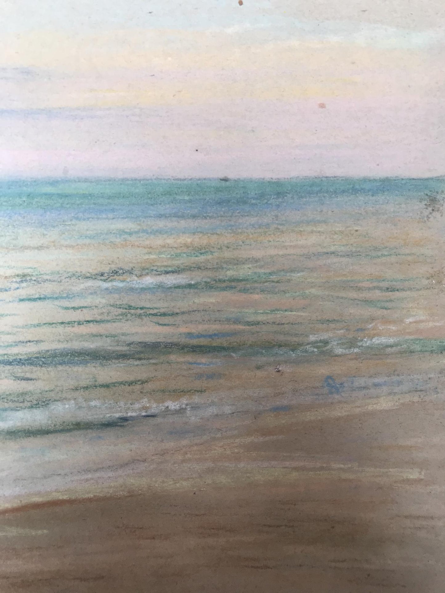 Pencils painting Seascape Wihyrovskii Victor