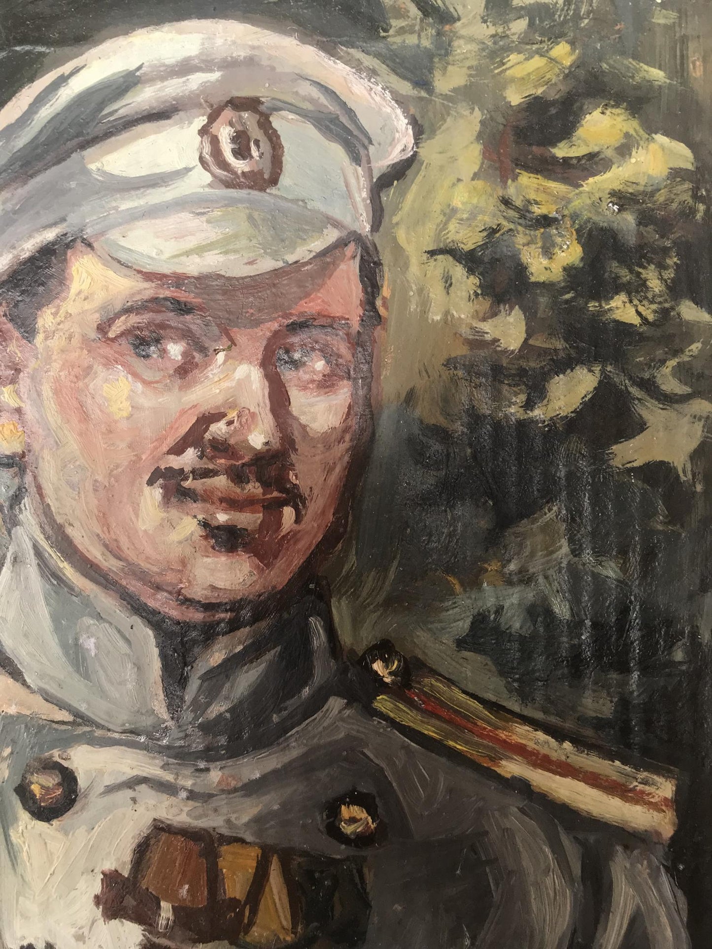 Oil painting Portrait of an officer Alexander Litvinov