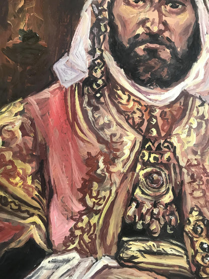 Oil painting King portrait Alexander Arkadievich Litvinov