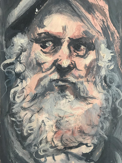 Oil painting Portrait of an old man Alexander Litvinov