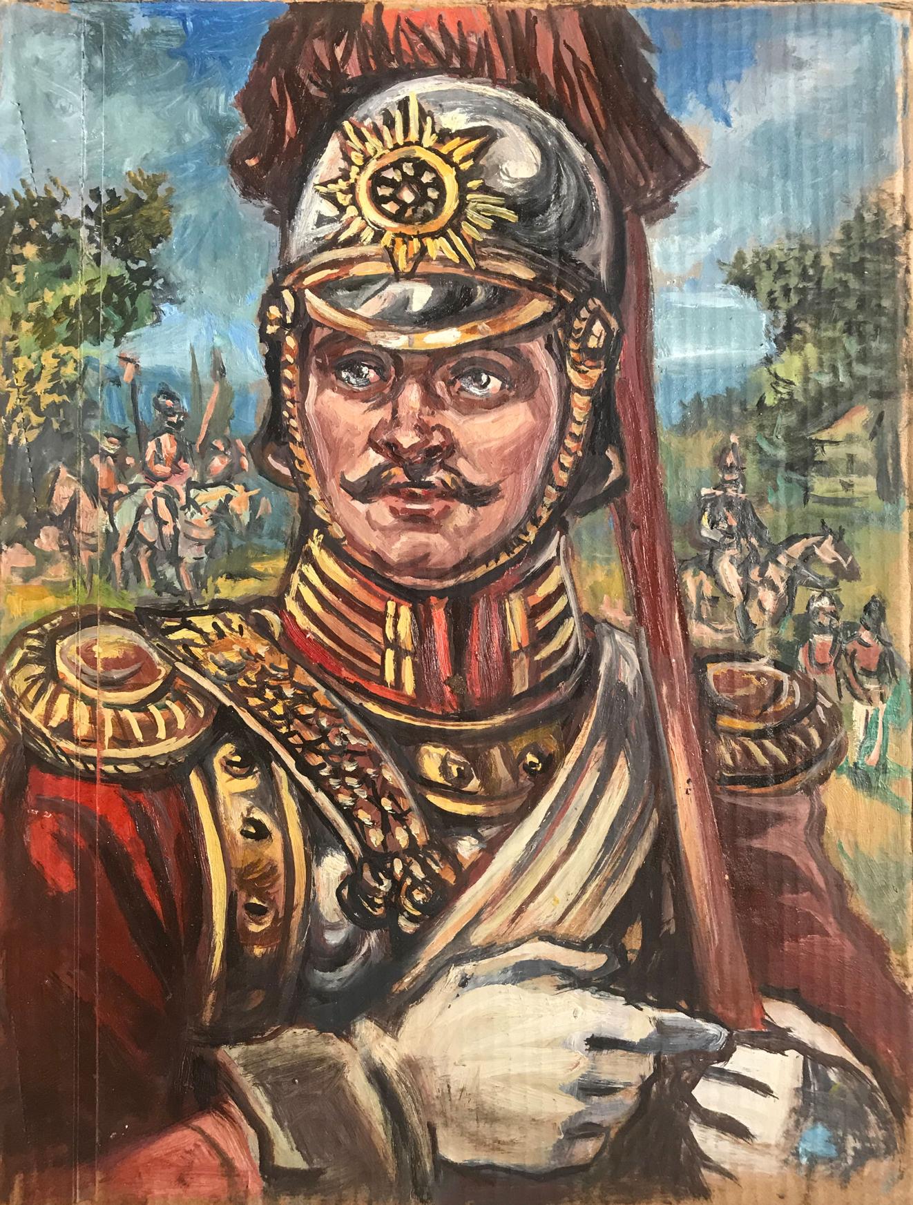 Oil painting Portrait of a legionnaire Alexander Arkadievich Litvinov