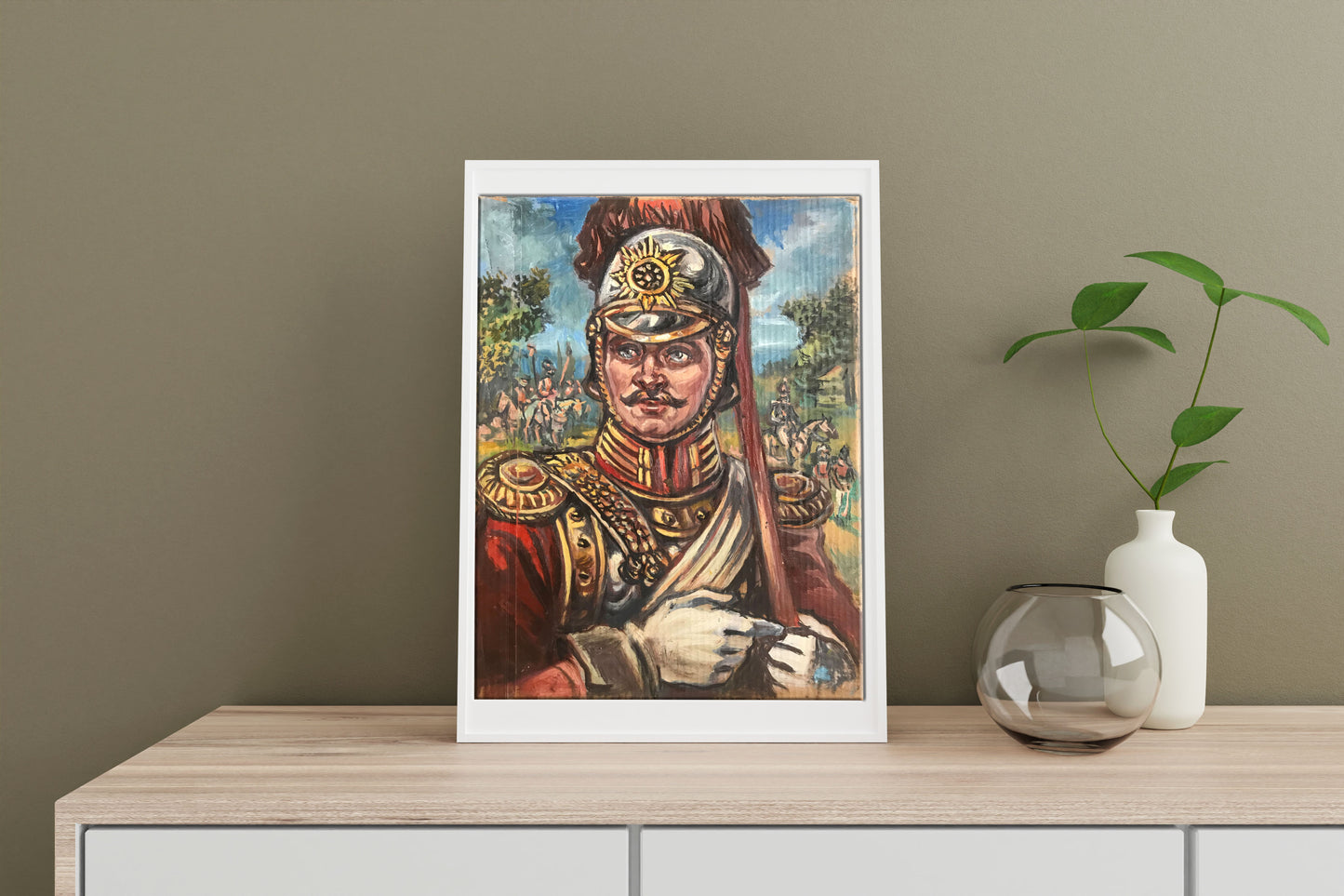 Oil painting Portrait of a legionnaire Alexander Arkadievich Litvinov