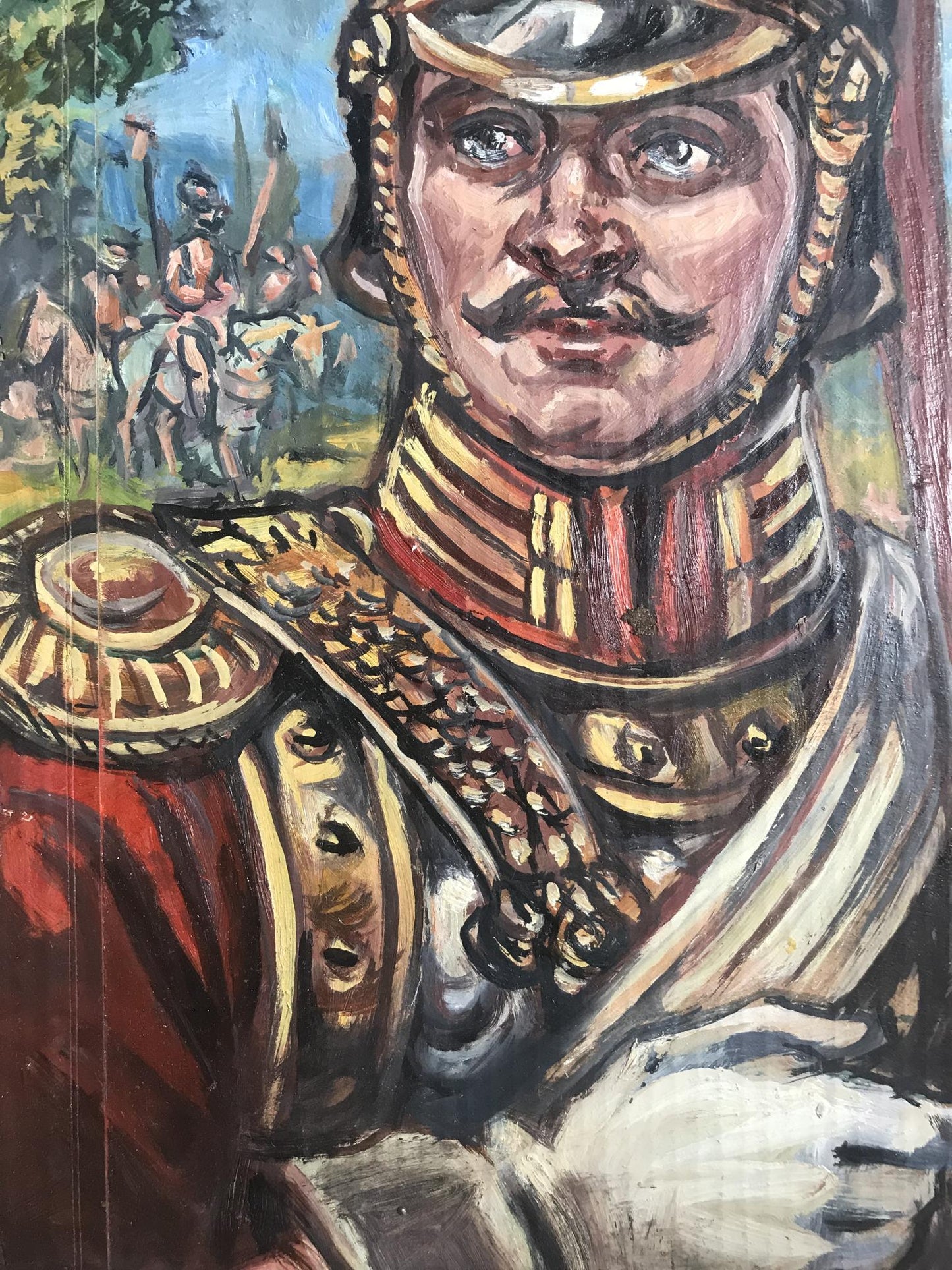 Oil painting Portrait of a legionnaire Alexander Arkadievich Litvinov