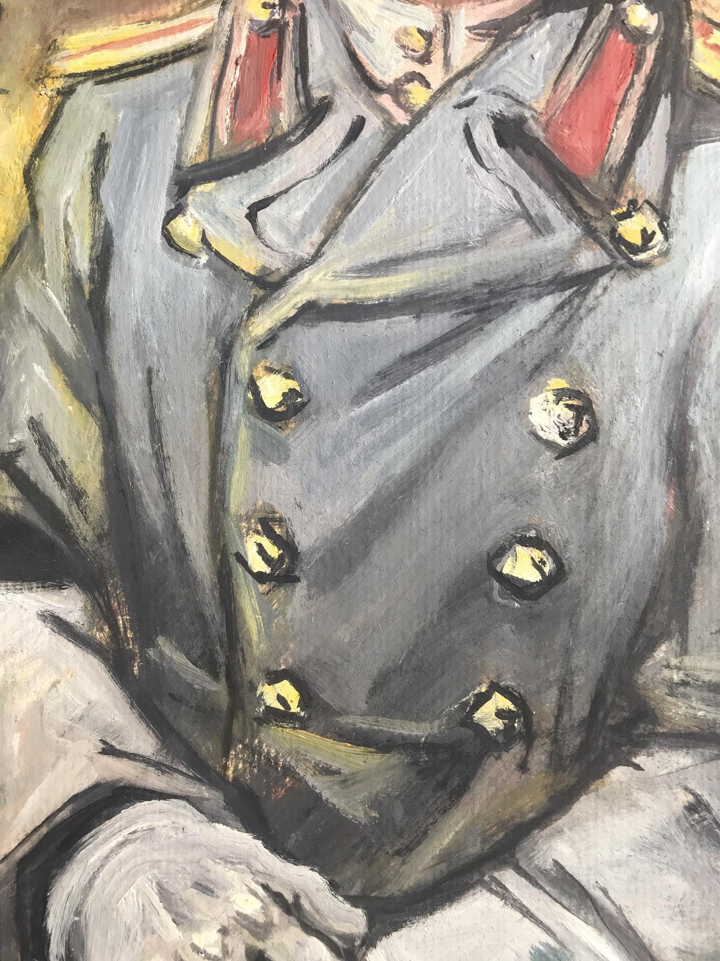 Oil painting Portrait of a soldier in uniform Alexander Litvinov
