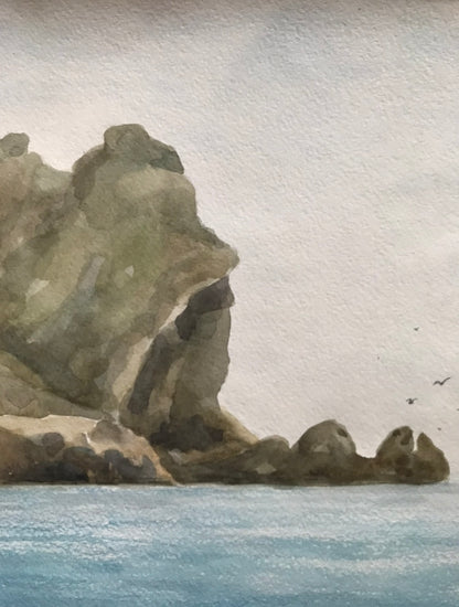 Watercolor painting Seascape Dziuba K.