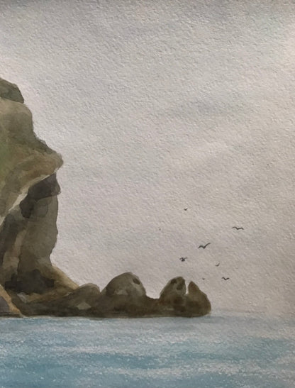 Watercolor painting Seascape Dziuba K.