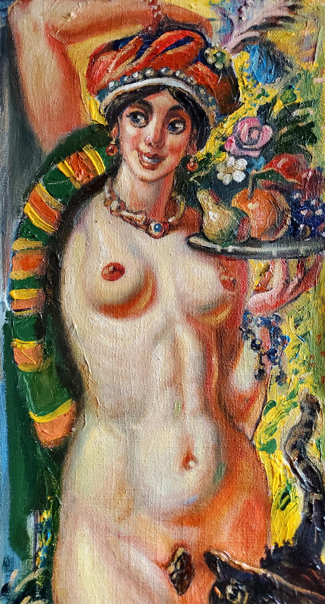 Oil painting Girl with fruit Litvinov Daniil Olegovich