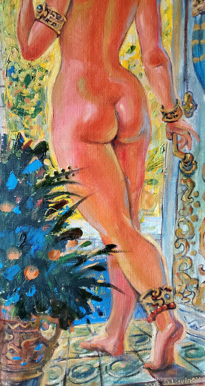 Oil painting Door to the garden Litvinov Daniil Olegovich