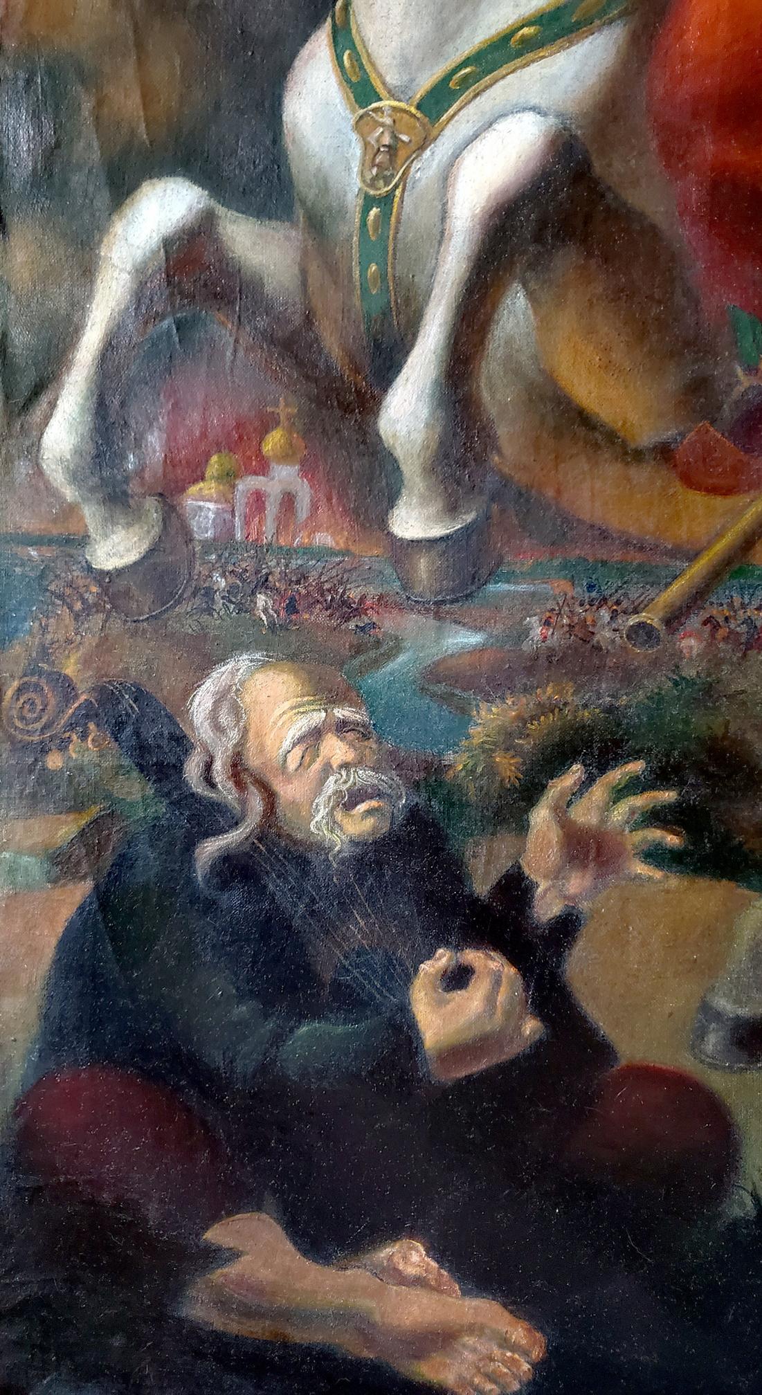 The figure of Bogdan Khmelnitsky is depicted in Daniil Olegovich Litvinov's oil painting