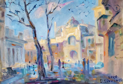 Oil painting Spring in Odessa Litvinov Daniil Olegovich