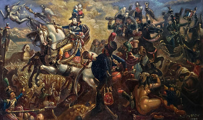 Oil painting Napoleon's campaign in Egypt Daniil Litvinov