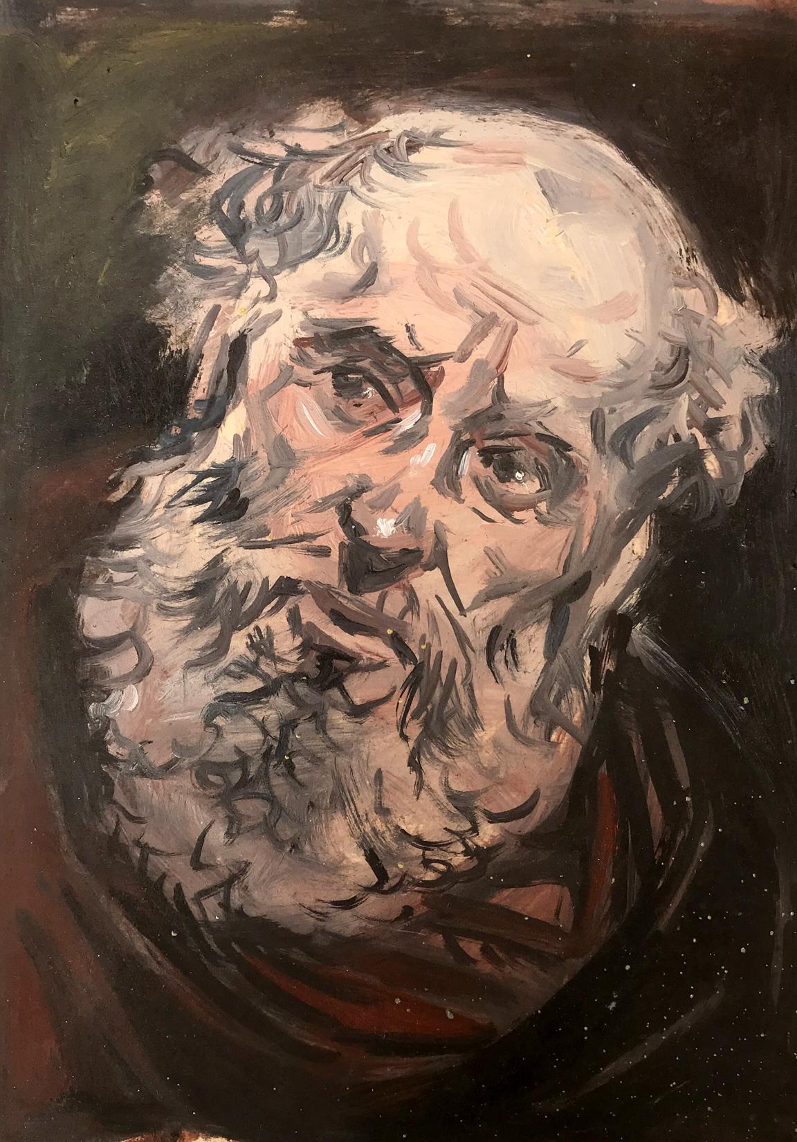 Oil painting Portrait of a Seer Alexander Litvinov