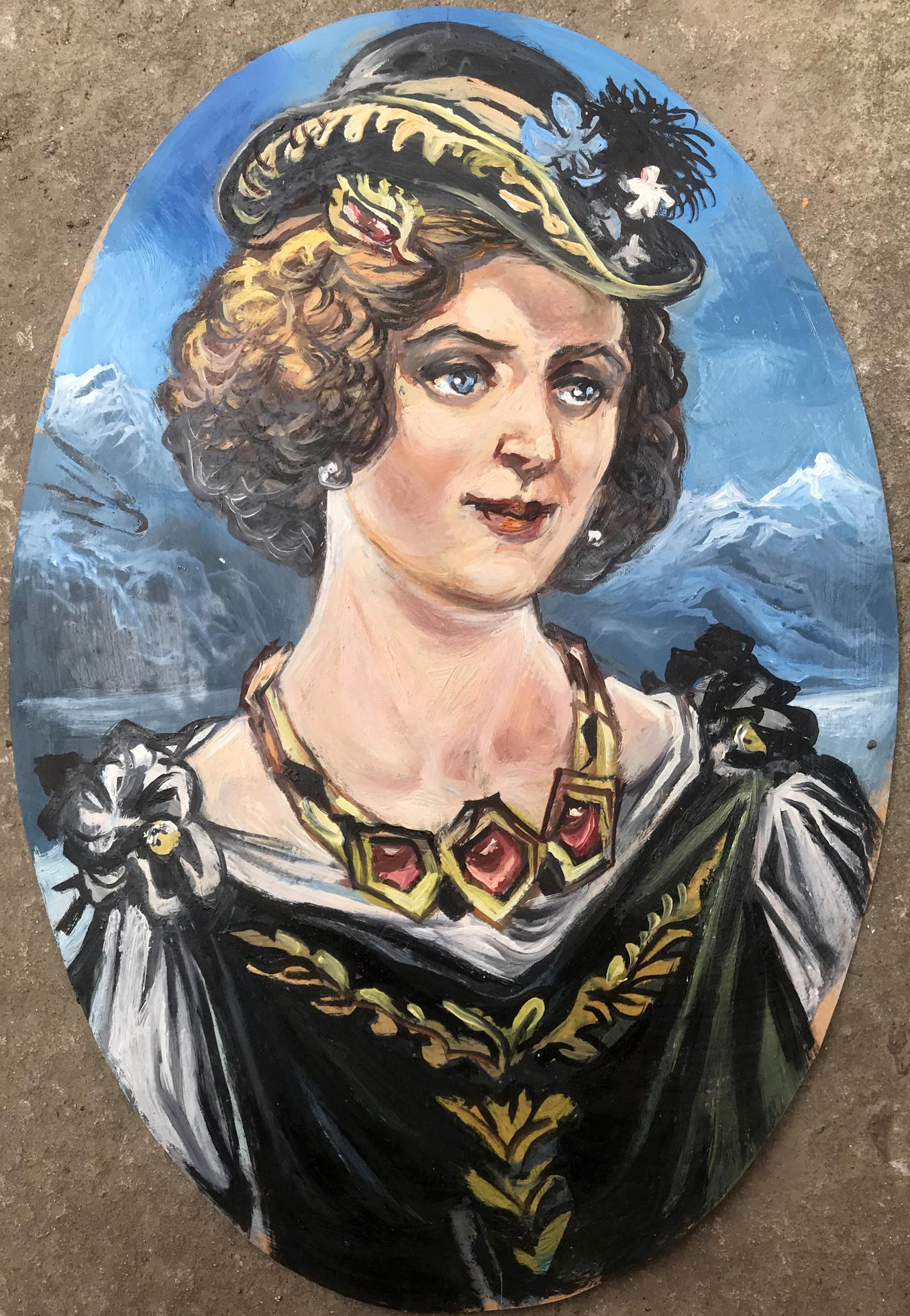 Oil painting Duchess portrait Alexander Arkadievich Litvinov