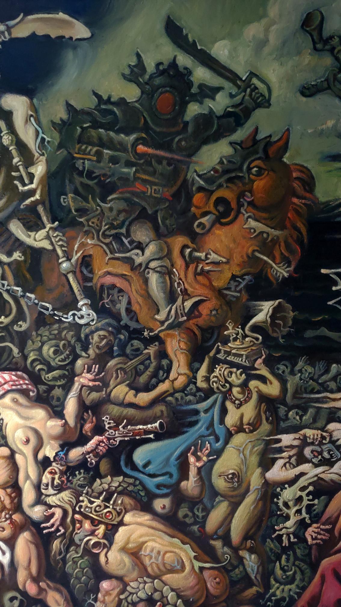 Oil painting Horsemen of the Apocalypse have attacked Daniil Litvinov