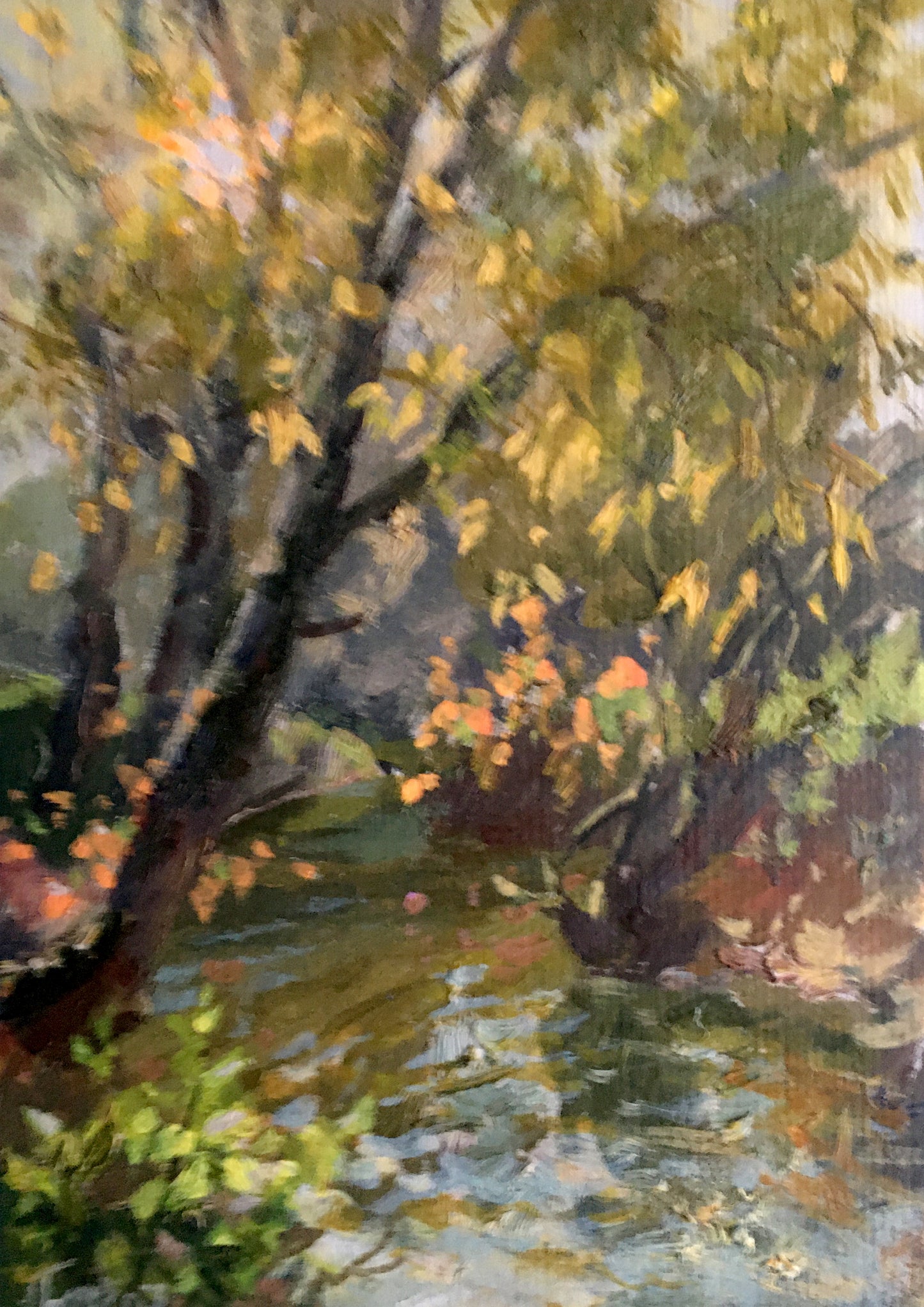 Oil painting Autumn motive Batrakov Vladimir Grigorievich