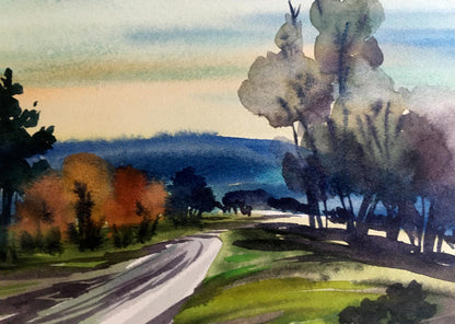 Watercolor painting Journey Svetlana Gramm