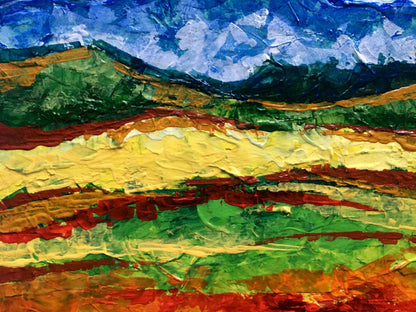 Oil painting Mountain view Zadorozhnya V. V.