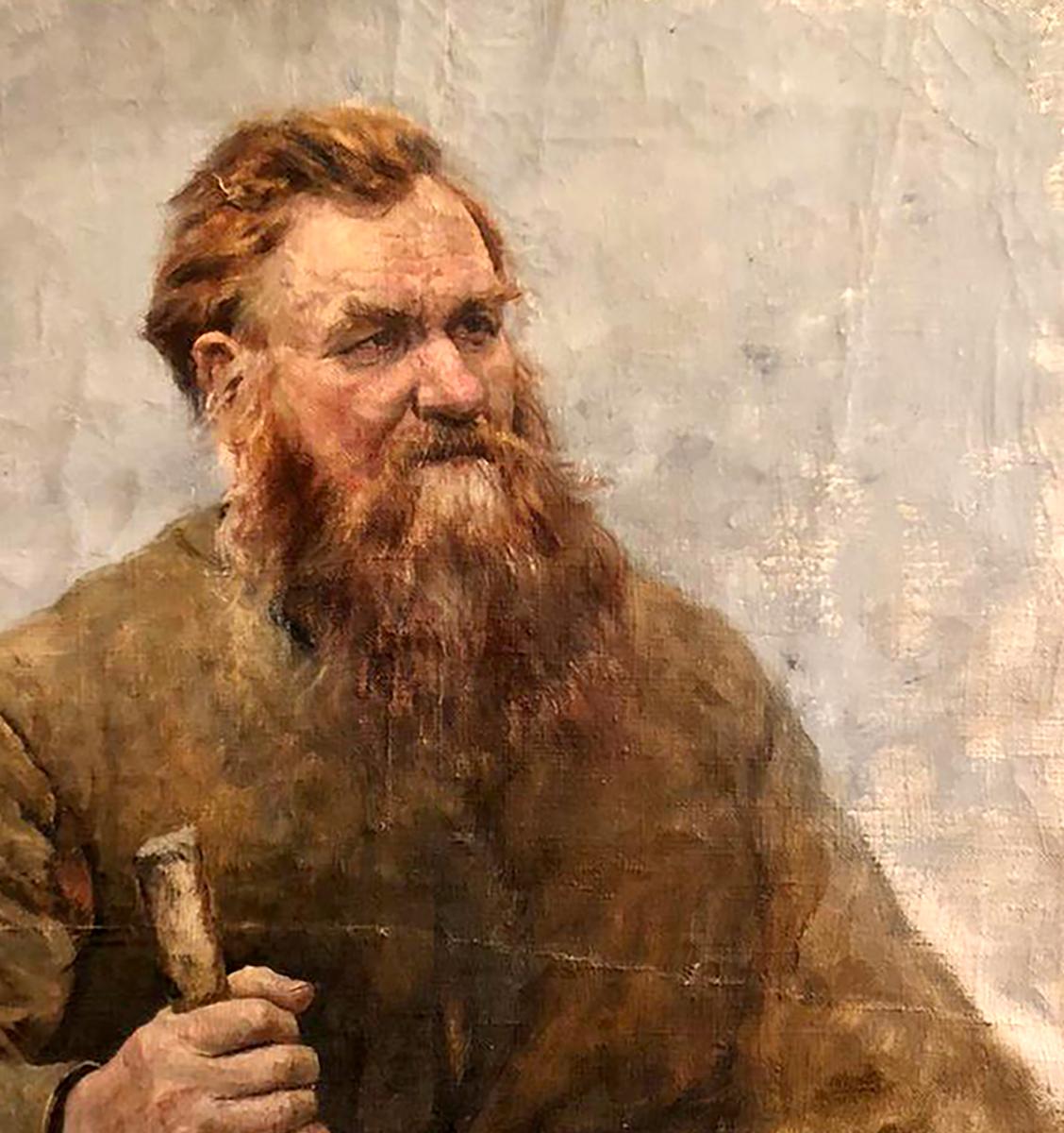 Oil painting Portrait of a man Leonid Mikhailovich Stil'