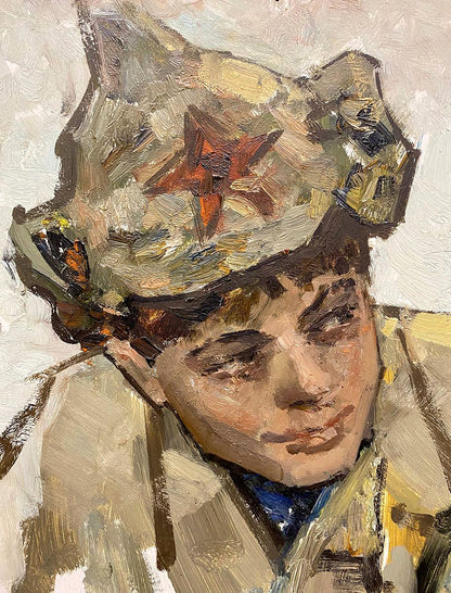 Oil painting Guardsman Stil' Leonid Mikhaylovich