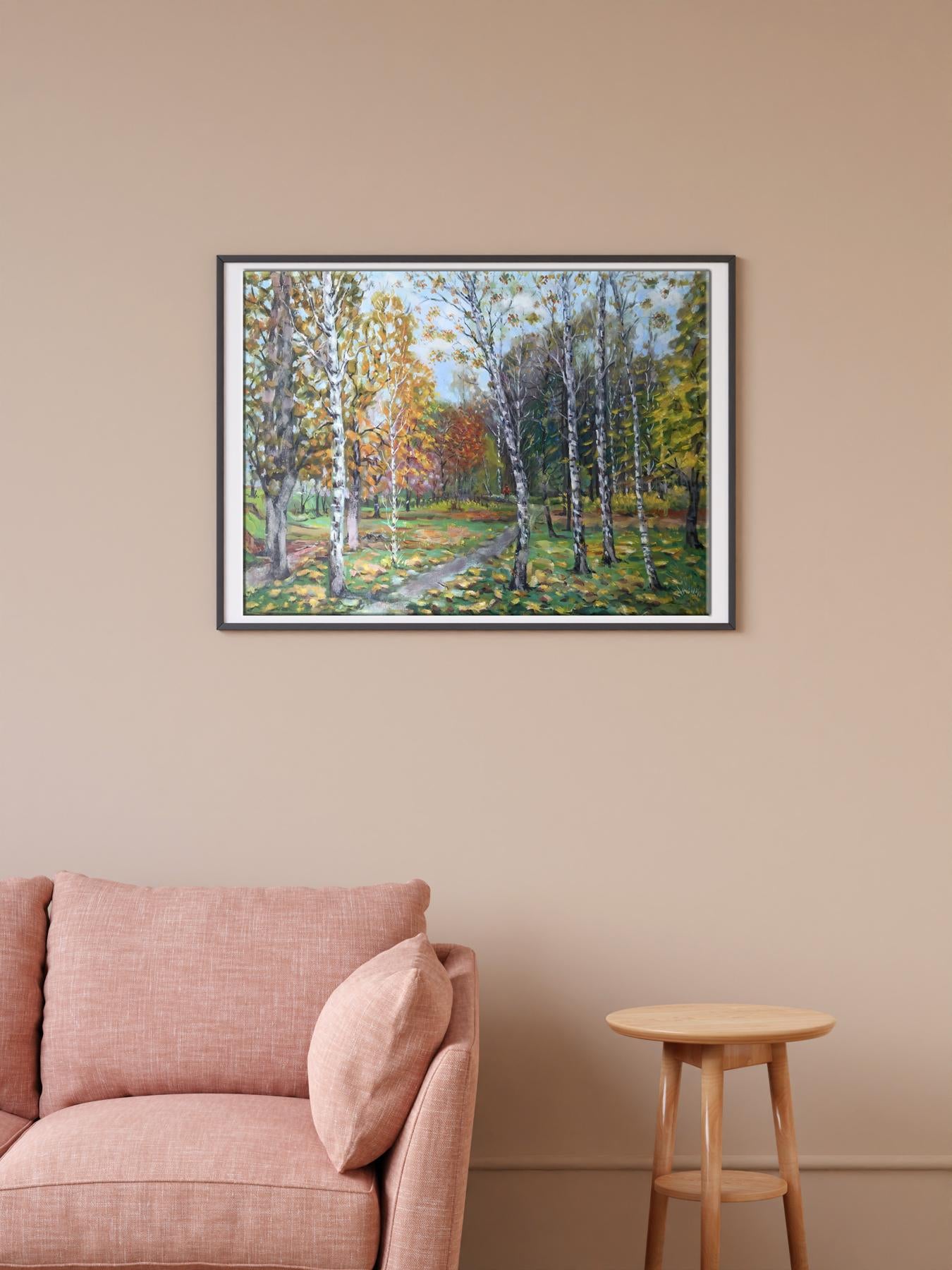forest painting room decor