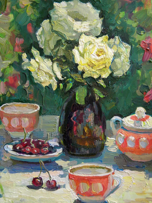 Oil painting Roses Anatoly Kymnatny