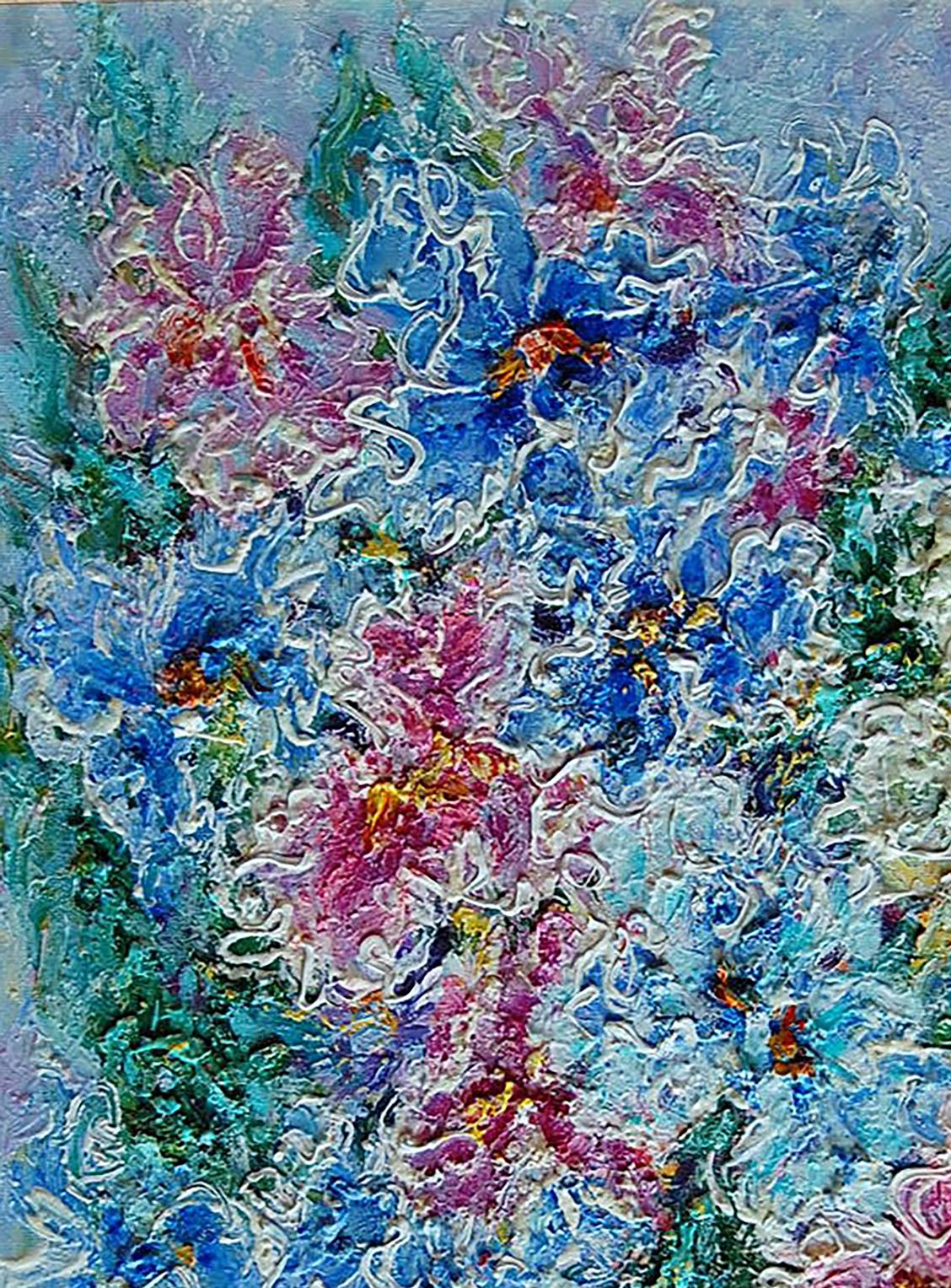 Abstract oil painting Bouquet of Flowers  