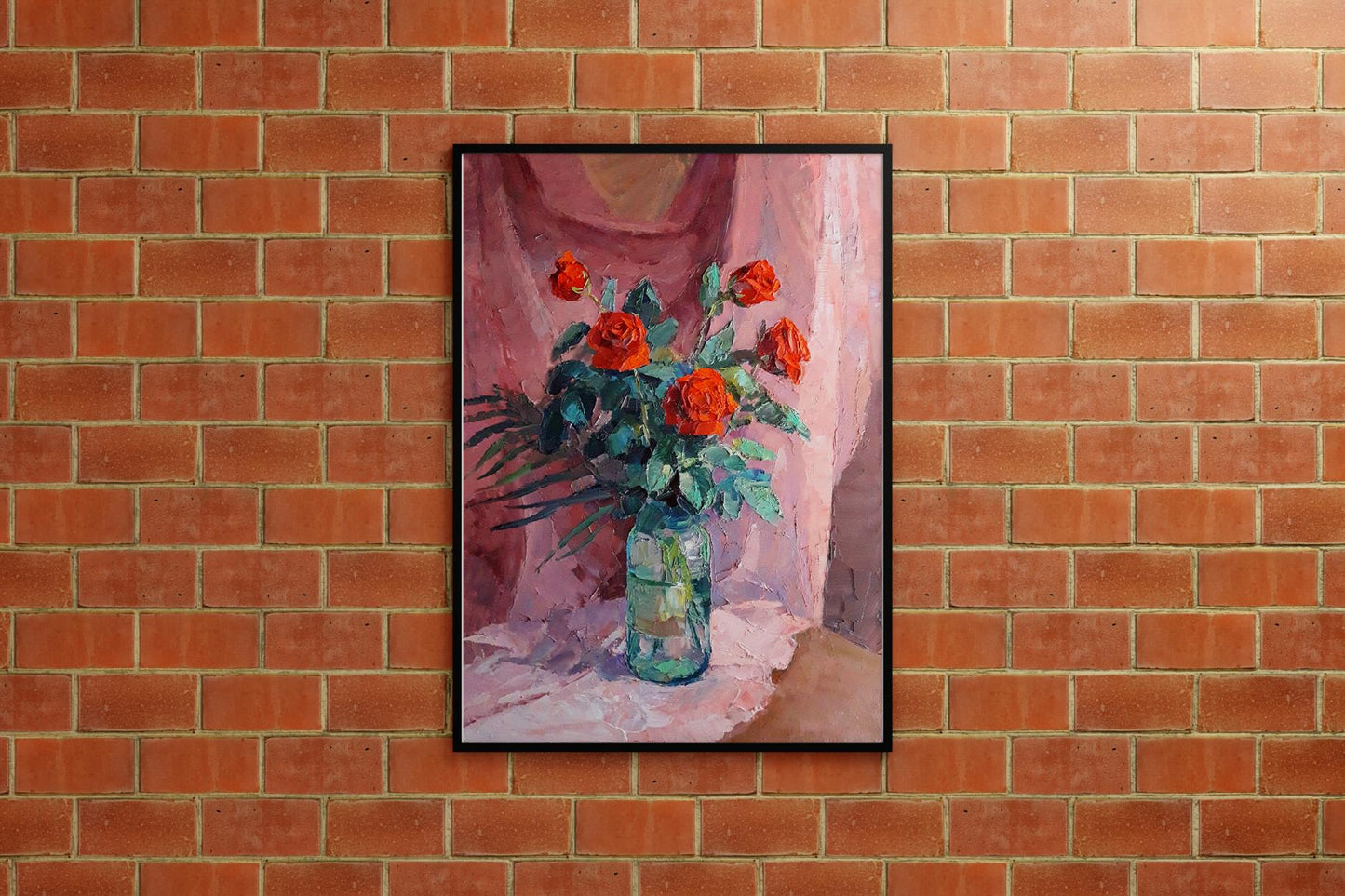 Oil painting Red roses Serdyuk Boris Petrovich