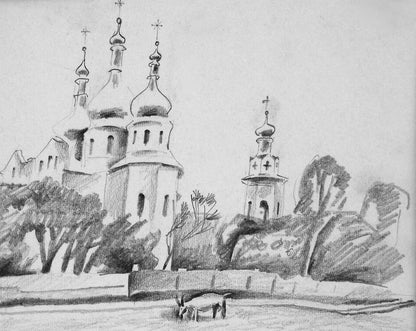 Pencil painting In Romny Egor Shvachunov