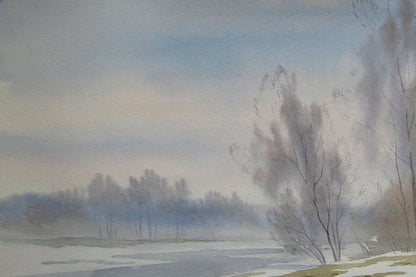 Watercolor painting Pre-spring Savenets Valery