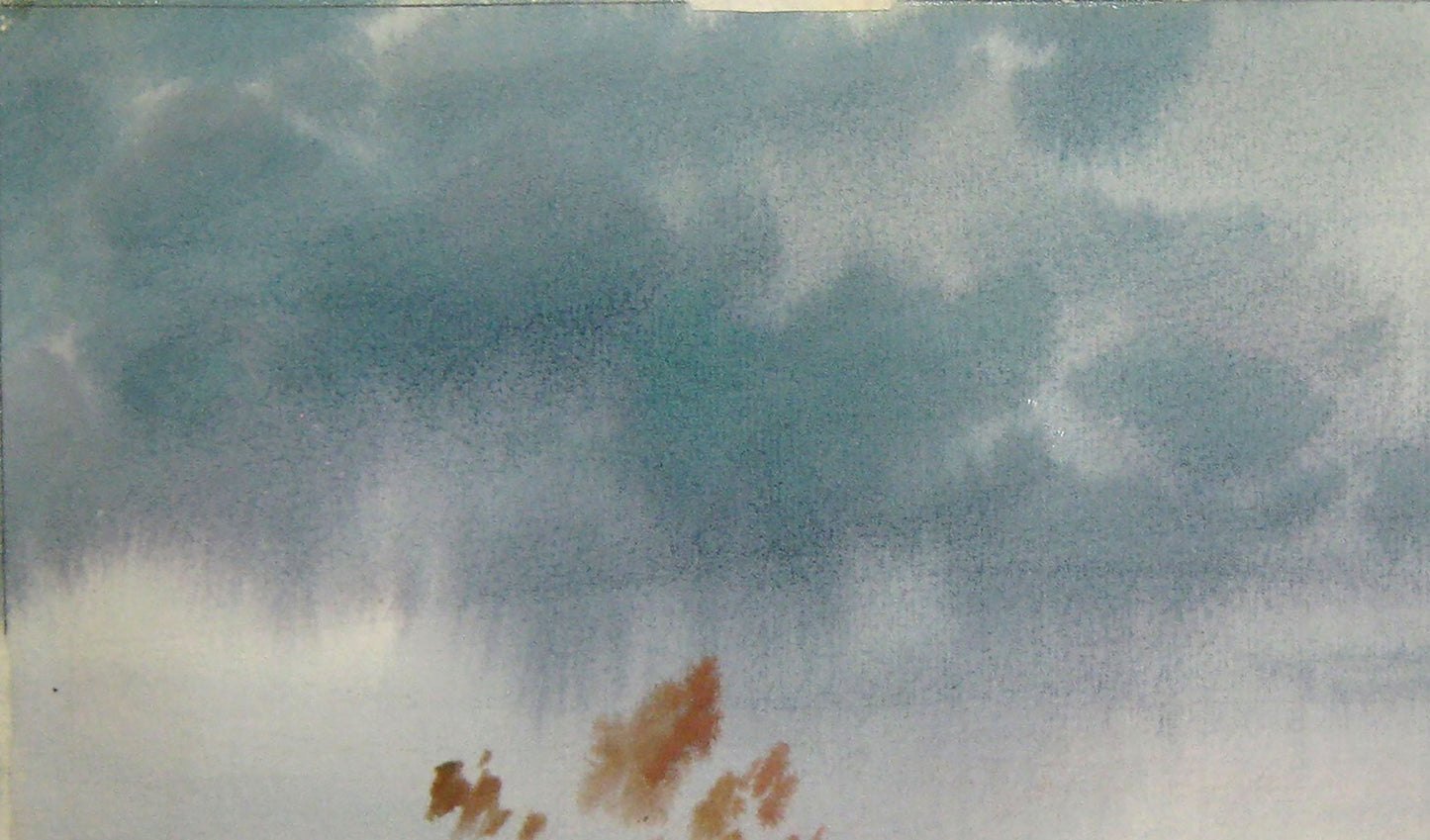 Watercolor painting The rain has passed Savenets Valery