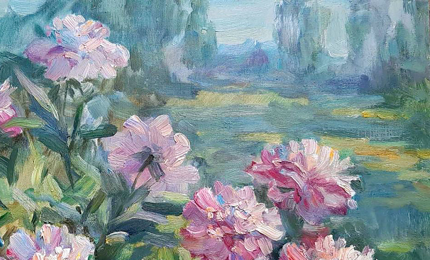 Oil painting Flowers Nature Landscape 