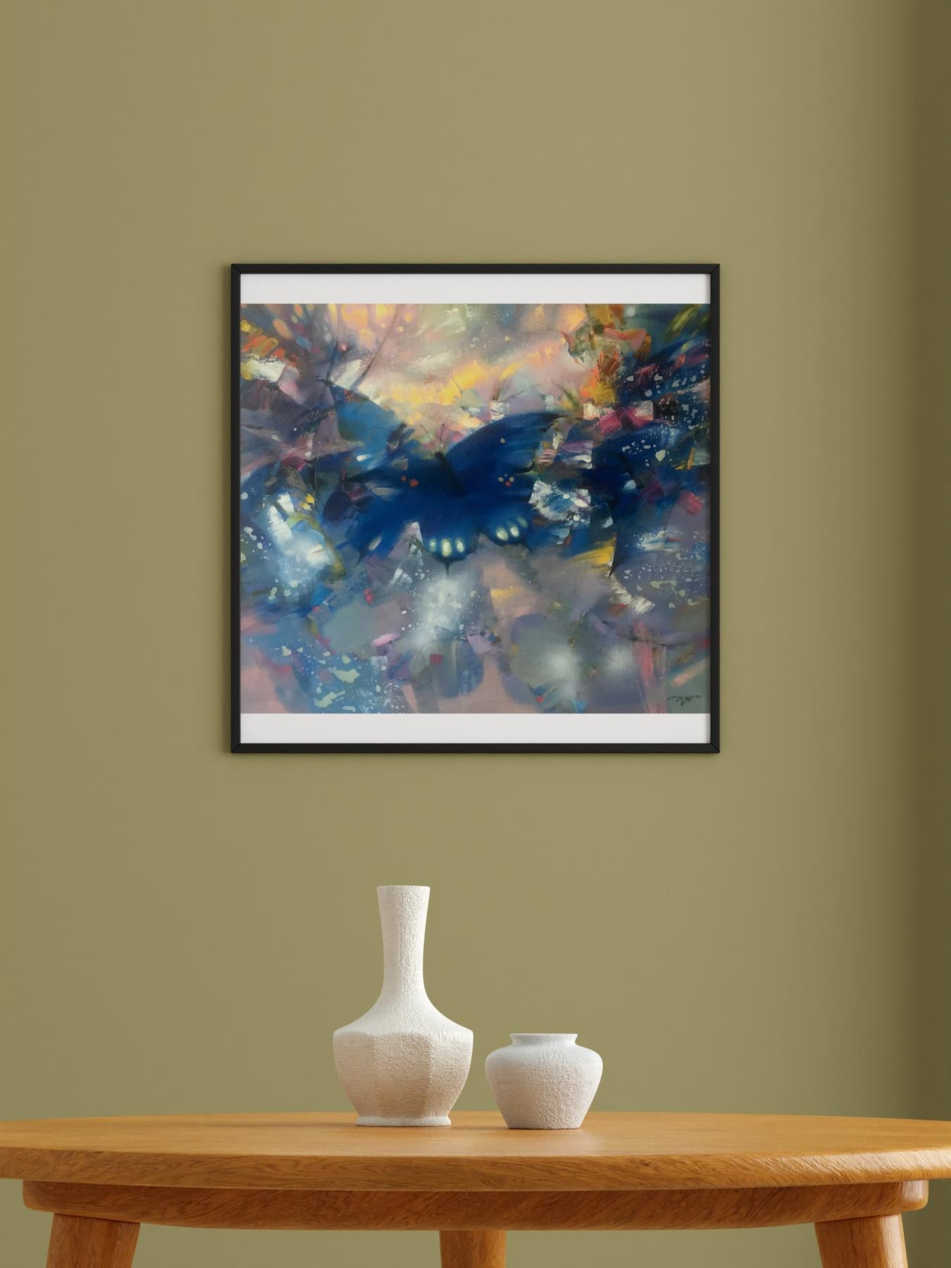 Abstract oil painting Moths Anatoly Tarabanov