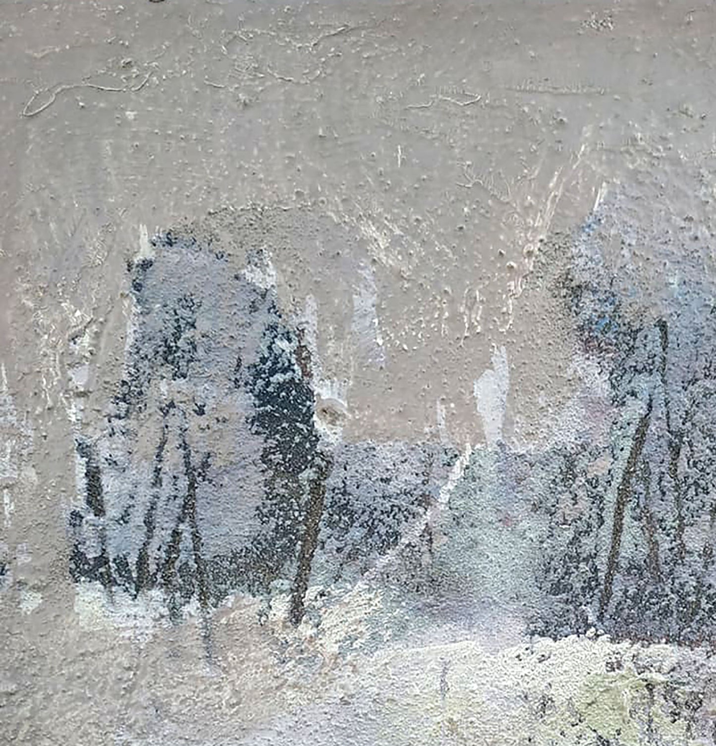 Abstract oil painting Winter landscape Mazur Vladimir