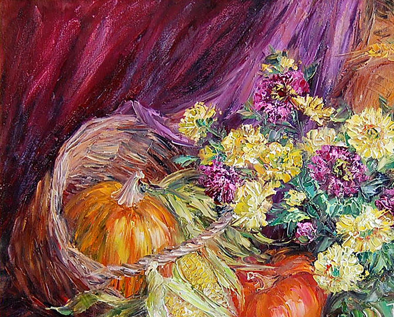 Oil painting September still life Artim Olga