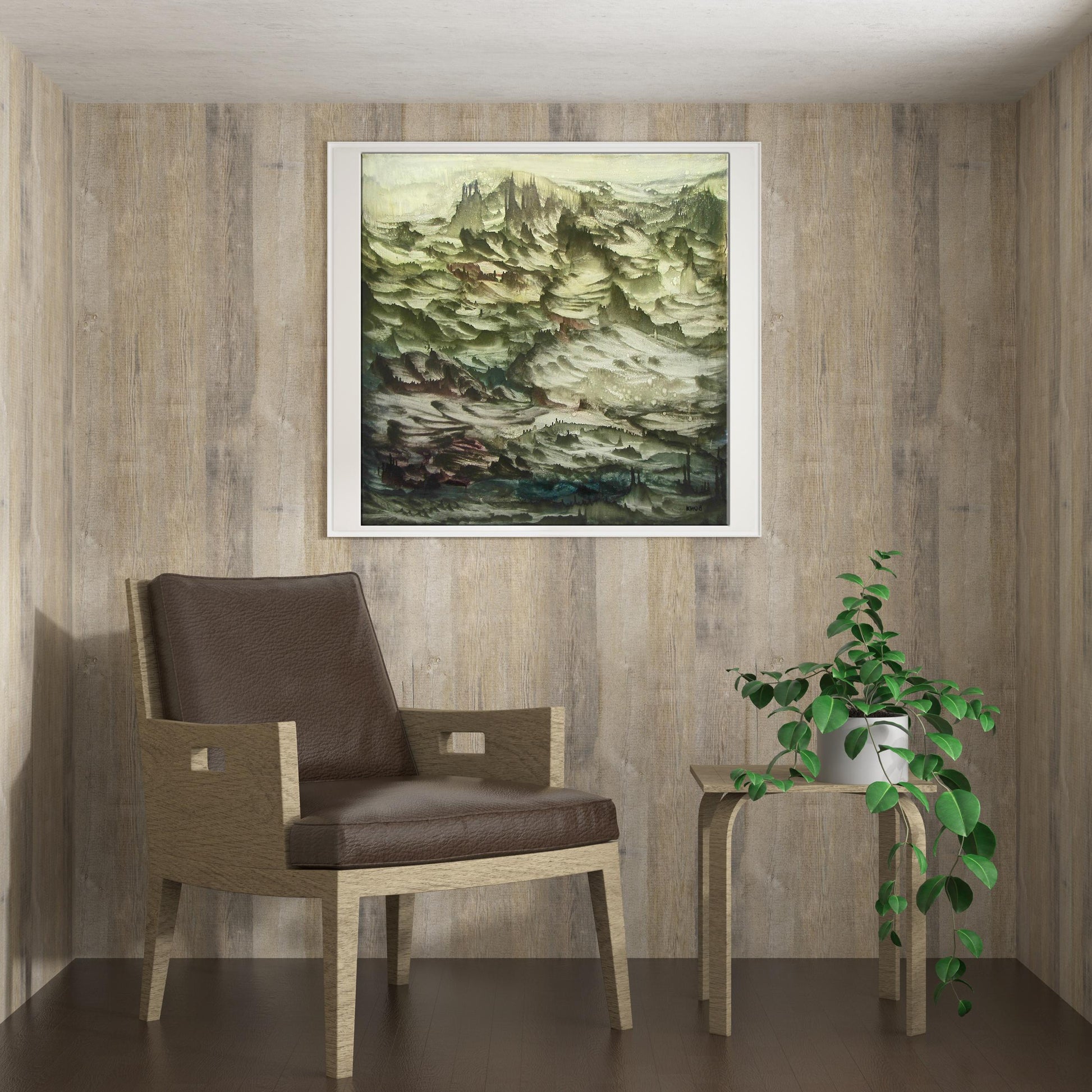 landscape painting room decor