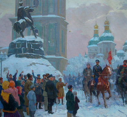 Oil painting Yablonovskiy Petr Antonovich Red Square