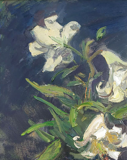 Oil painting Lilies Mazur Vladimir
