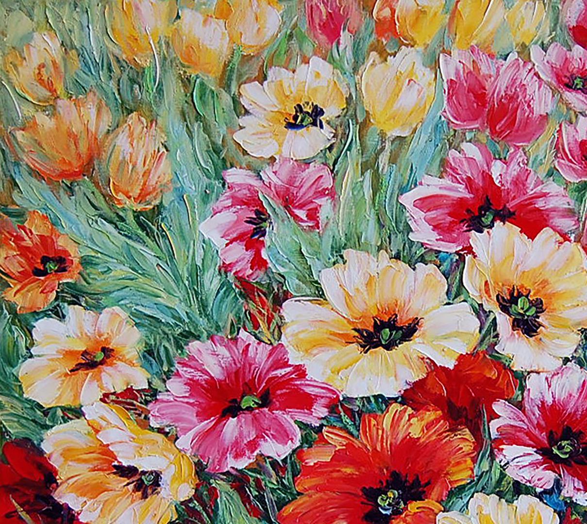 Oil painting Flowers Landscape 