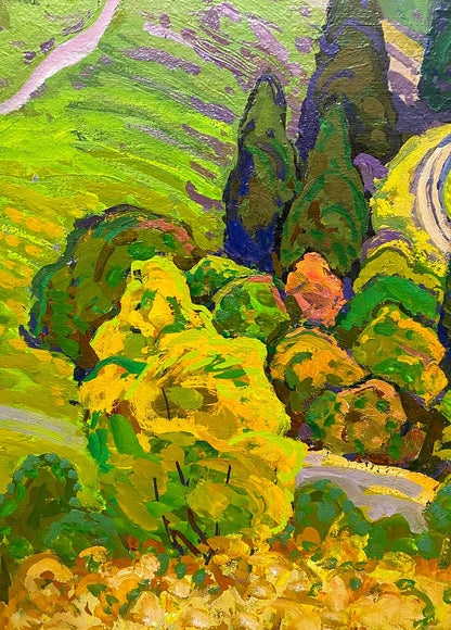 Oil painting Mountain range Ruban Grigory Savelyevich