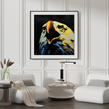 Oil painting eagle 