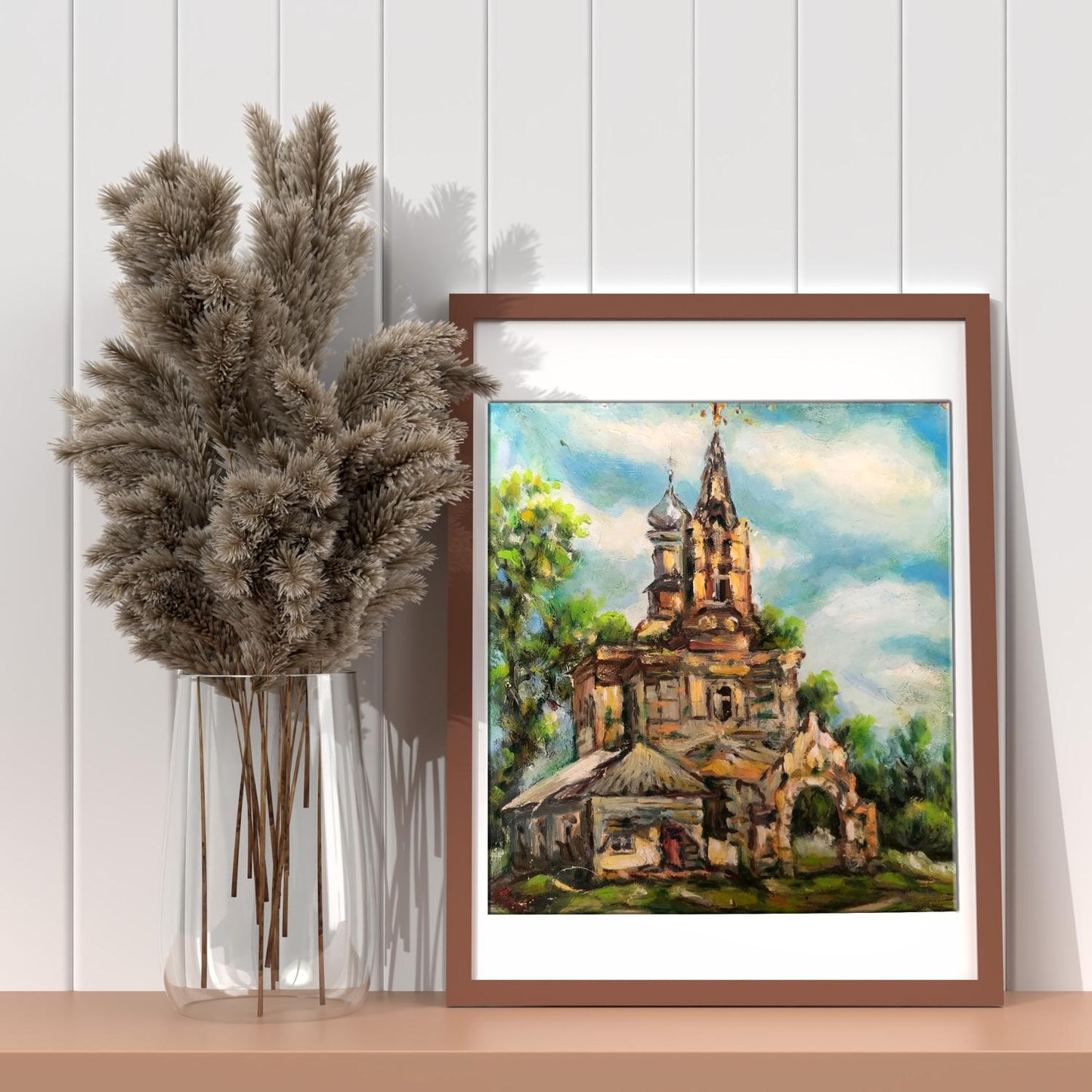 Oil painting Church 