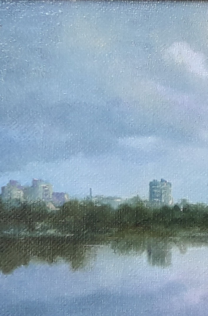 Oil painting urban landscape Korkishko Vasily