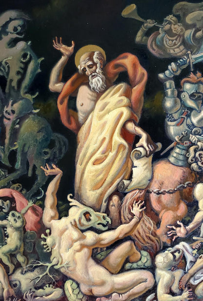 Oil painting Visions of John the Evangelist Litvinov Daniil Olegovich