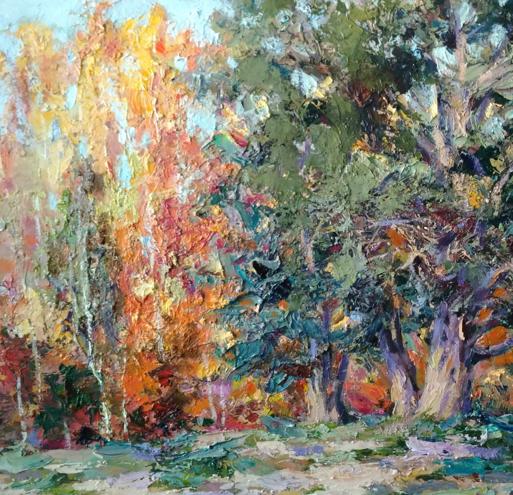Oil painting Last warm days Alexander Cherednichenko