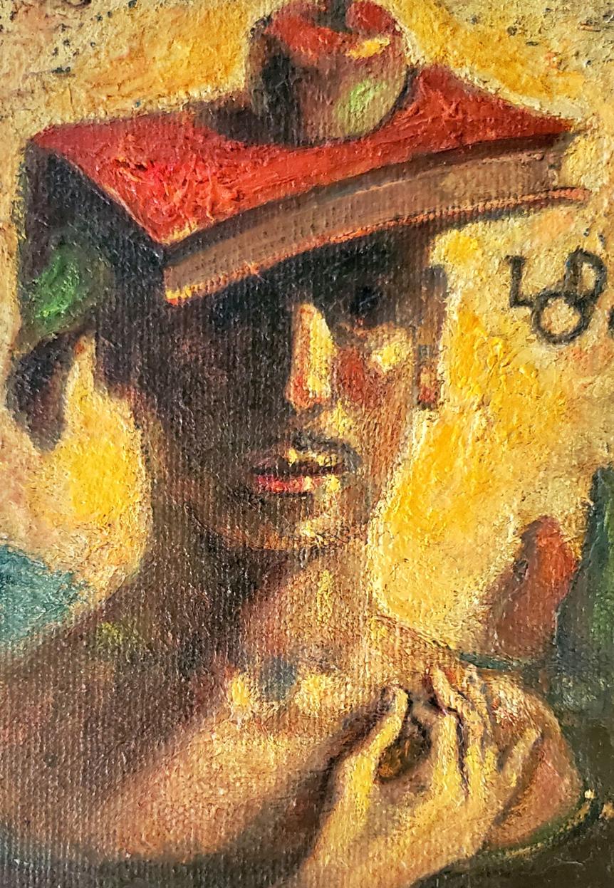 Oil painting Self-portrait Litvinov Daniil Olegovich